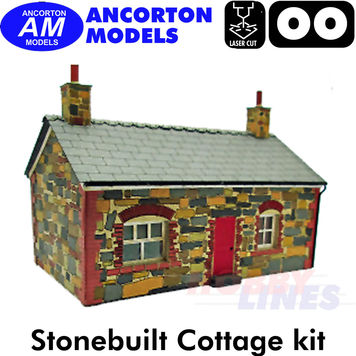 COTTAGE Stone Built dormer window laser cut kit OO 1:76 Ancorton Models OOH2