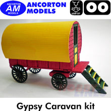 Load image into Gallery viewer, GYPSY CARAVAN Horse Drawn laser cut kit OO gauge 1:76 Ancorton Models OOGC1
