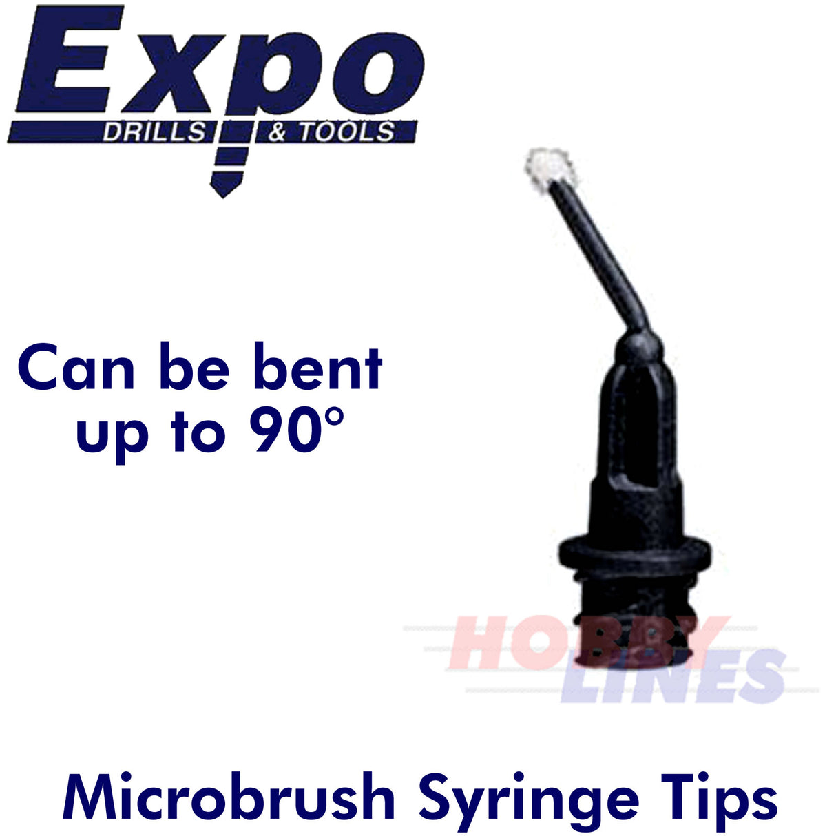 MICRO BRUSH Syringe Tips 5 pack Applicators Glue Paints Solvents lube MicroBrush