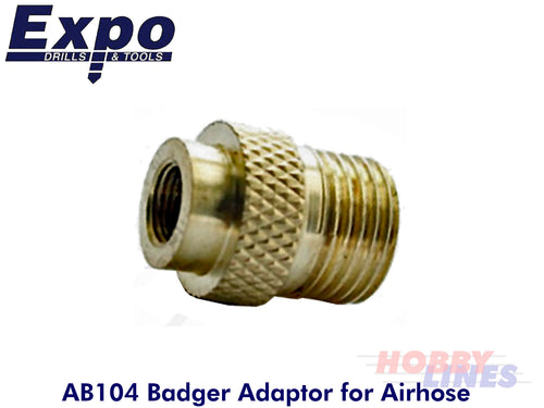 HOSE ADAPTER for Badger Airbrush Expo Tools AB104