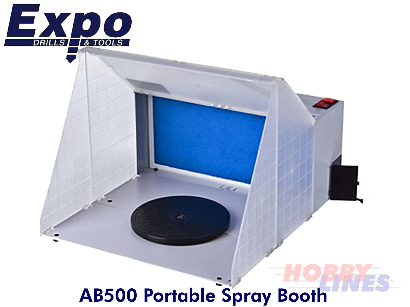 Expo Drills & Tools AB500 Portable spray booth with extractor fan