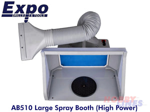 Complete Airbrushing bundle | AB510 High Power Spray booth with AB602 Compressor Complete Airbrush Deal