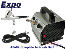 Load image into Gallery viewer, Complete Airbrushing bundle | AB510 High Power Spray booth with AB602 Compressor Complete Airbrush Deal
