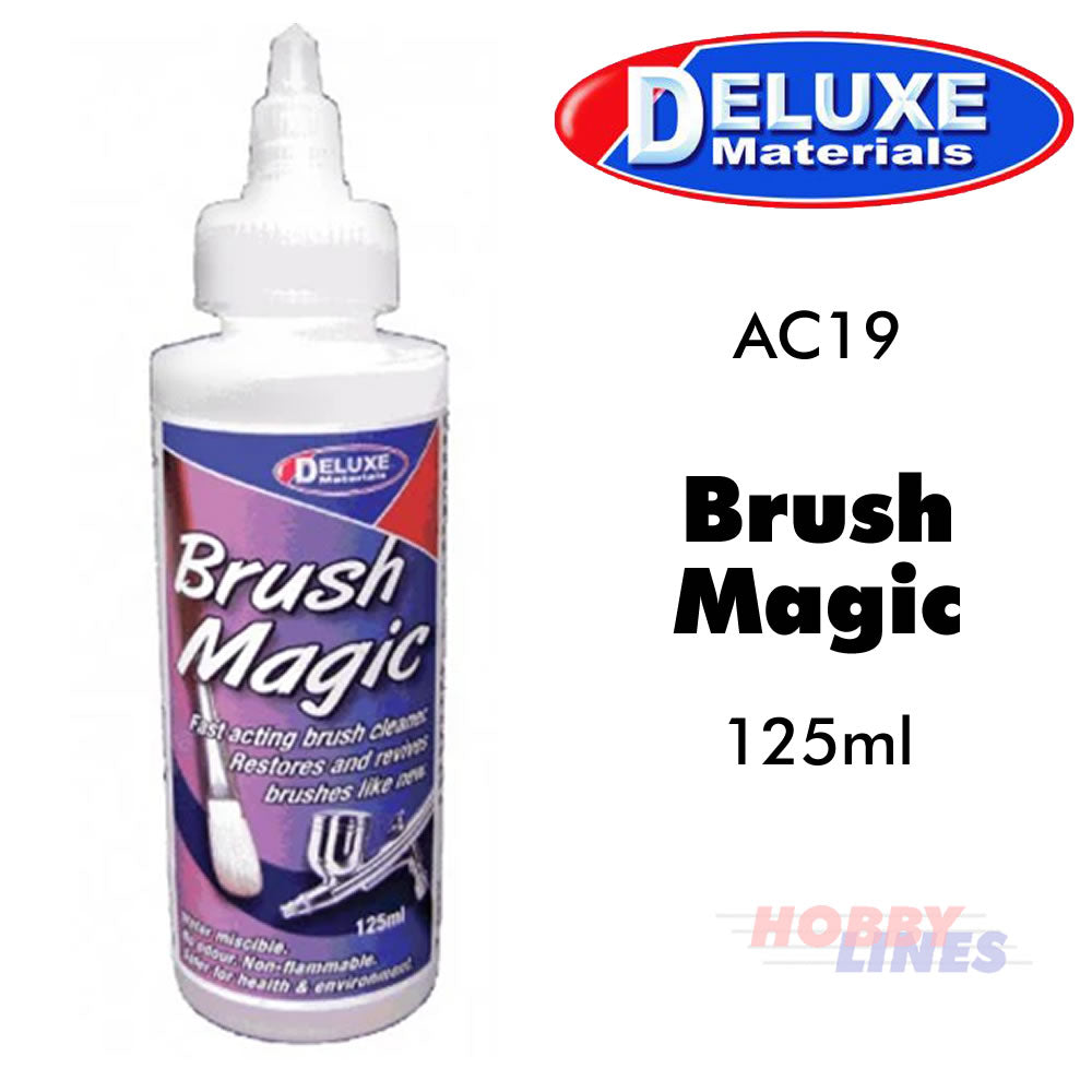 BRUSH MAGIC 125ml powerful non flammable brush cleaner AC19 Deluxe Materials