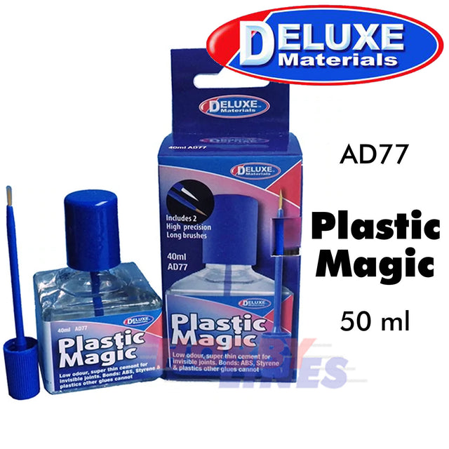 PLASTIC MAGIC 50ml Bonds plastics others cannot glue AD77 Deluxe Materials