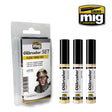 AMMO By Mig Jimenez Top Quality 3 Piece Oilbrusher Sets (Choose Your Set)