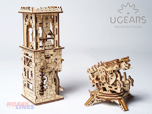 Seige Engine ARCHBALLISTA & TOWER Wooden Construction 3D Puzzle kit uGears 70048