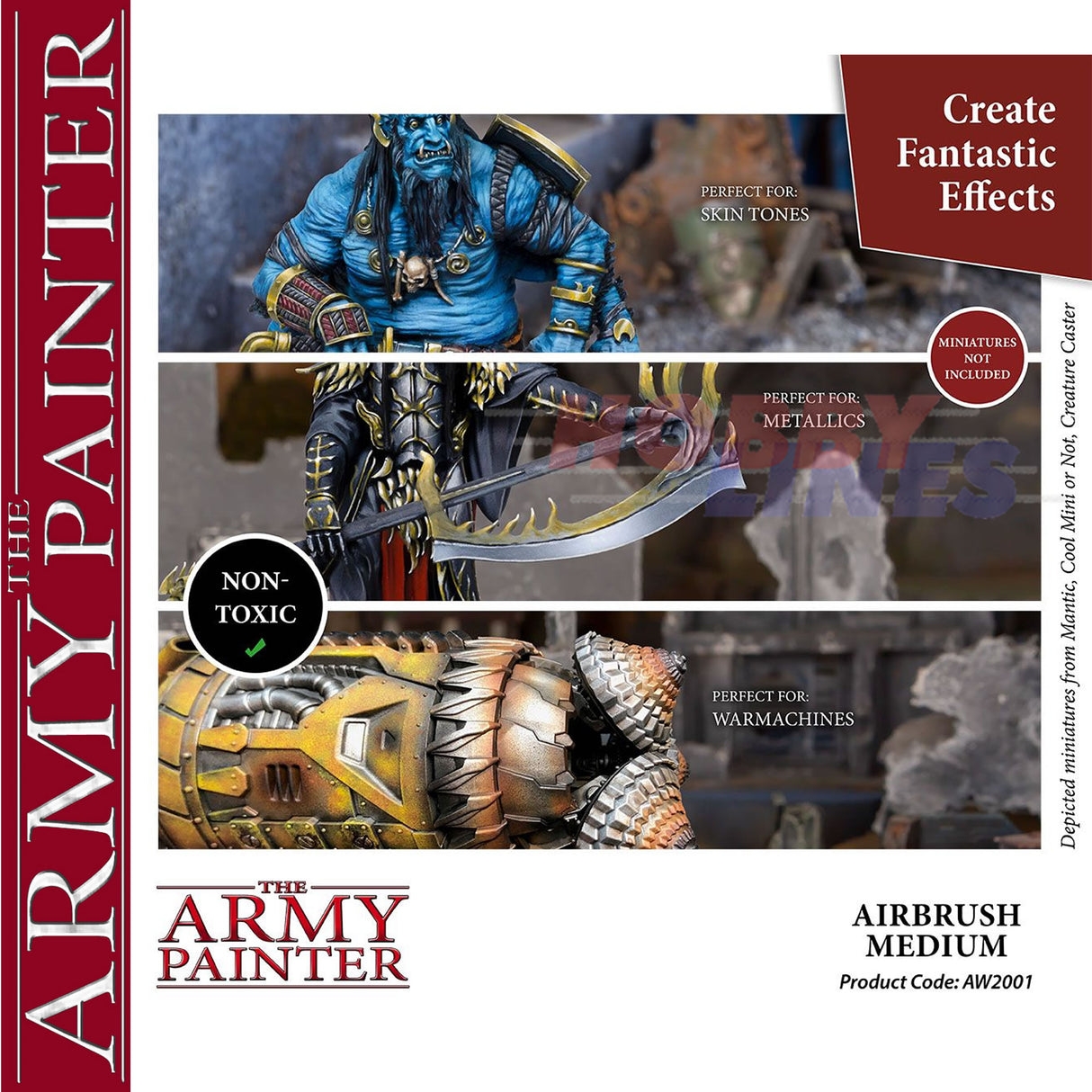 WARPAINTS AIRBRUSH MEDIUM 100ml thinner flow improver The Army Painter AW8001P