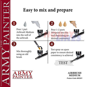 WARPAINTS AIRBRUSH MEDIUM 100ml thinner flow improver The Army Painter AW8001P