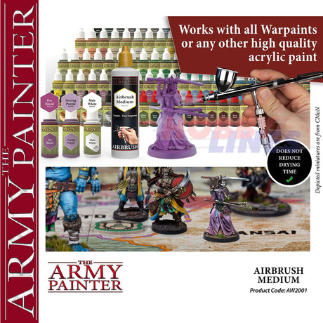 WARPAINTS AIRBRUSH MEDIUM 100ml thinner flow improver The Army Painter AW8001P