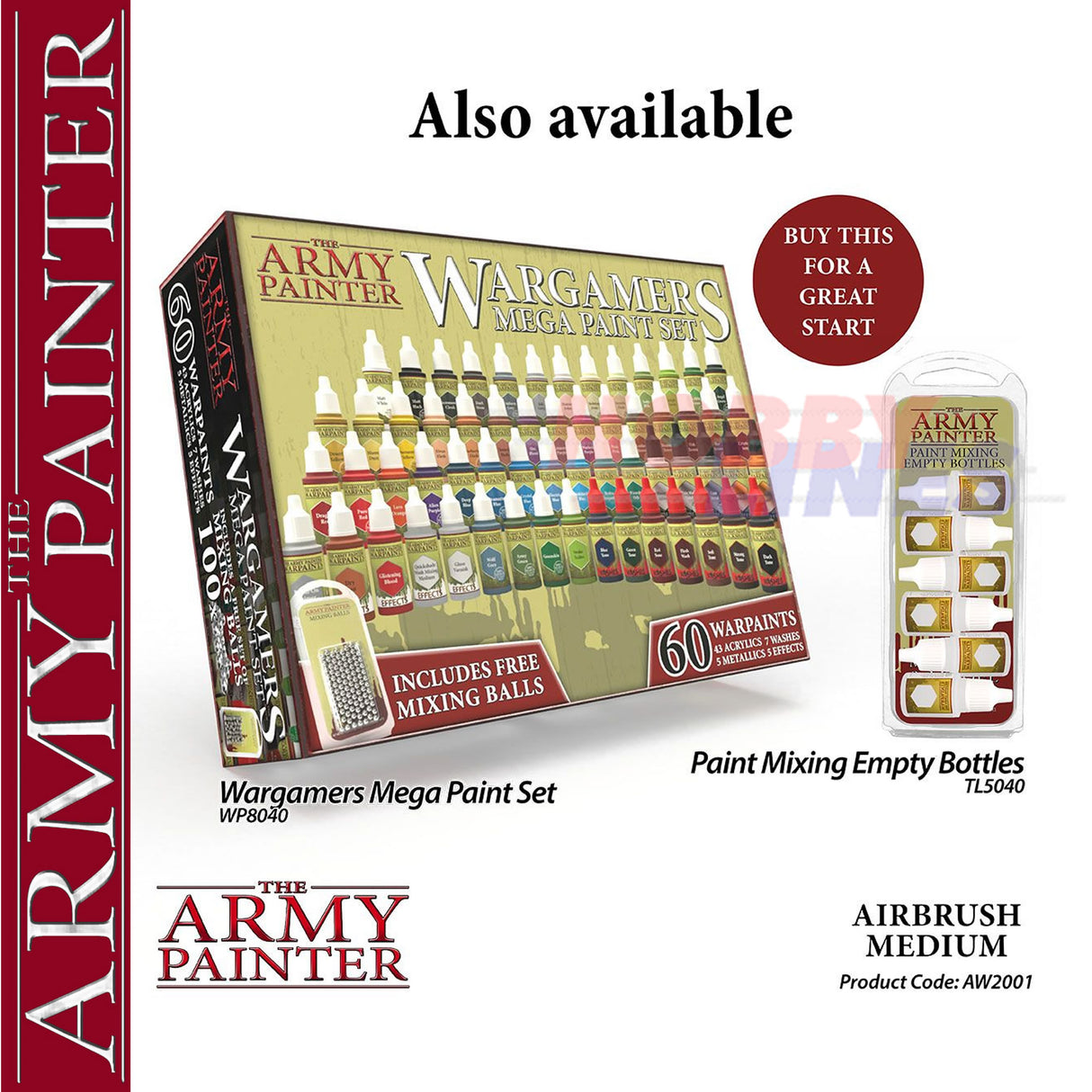 WARPAINTS AIRBRUSH MEDIUM 100ml thinner flow improver The Army Painter AW8001P