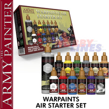 Load image into Gallery viewer, WARPAINTS AIR STARTER SET  Airbrush paint colours The Army Painter AW8001P
