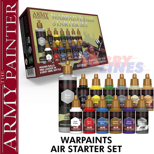 WARPAINTS AIR STARTER SET  Airbrush paint colours The Army Painter AW8001P