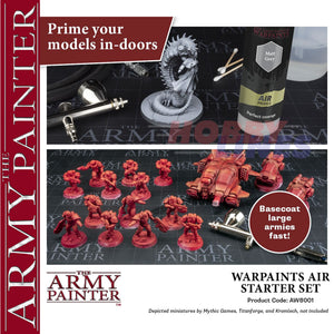 WARPAINTS AIR STARTER SET  Airbrush paint colours The Army Painter AW8001P