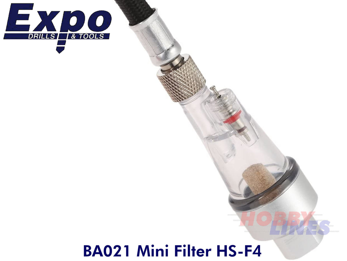 Airbrush Mini Air Filter HS-F4 in-line Moisture/Water trap Expo / Badger BA021
