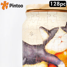 Load image into Gallery viewer, 3D Puzzle Cookie Jar Take a Nap 128pc Translucent pieces PINTOO Puzzles BA1002
