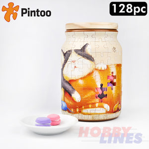 3D Puzzle Cookie Jar Take a Nap 128pc Translucent pieces PINTOO Puzzles BA1002