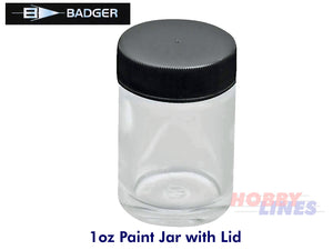 Airbrush 1oz / 22ml Glass Jar Badger/Expo Airbrushes BA52