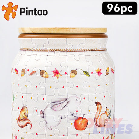 3D Puzzle Storage Jar RABBIT & SQUIRREL 96 pieces PINTOO Puzzles BB1002