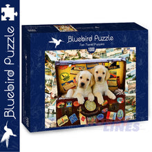Load image into Gallery viewer, Bluebird TWO TRAVEL PUPPIES Greg Cuddiford 1000pc Jigsaw Puzzle 70237-P
