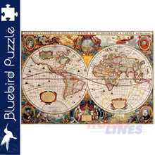 Load image into Gallery viewer, Bluebird ANTIQUE WORLD MAP Sergey Kamshylin 1000pc Jigsaw Puzzle 70246-P
