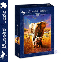 Load image into Gallery viewer, Bluebird ELEPHANT Adrian Chesterman 1000pc Jigsaw Puzzle 70314-P
