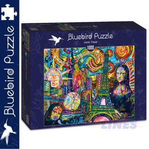 Bluebird ICONIC TRAVEL Dean Russo 1000pc Jigsaw Puzzle 70496-P