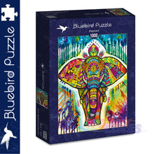 Load image into Gallery viewer, Bluebird ELEPHANT Dean Russo 1000pc Jigsaw Puzzle 70497-P
