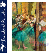 Load image into Gallery viewer, Art by Bluebird DEGAS DANCERS PINK AND GREEN 1890 1000pc Jigsaw Puzzle 60047
