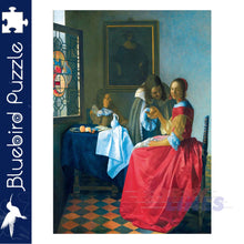 Load image into Gallery viewer, Art by Bluebird VERMEER THE GIRL WITH THE WINE GLASS 1000pc Jigsaw Puzzle 60067
