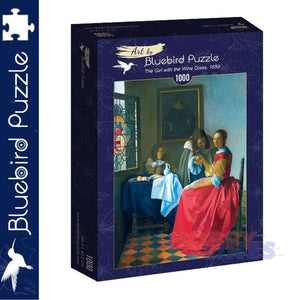 Art by Bluebird VERMEER THE GIRL WITH THE WINE GLASS 1000pc Jigsaw Puzzle 60067