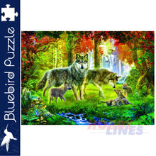 Load image into Gallery viewer, Bluebird SUMMER WOLF FAMILY Jan Patrik Kransy 1000pc Jigsaw Puzzle 70156
