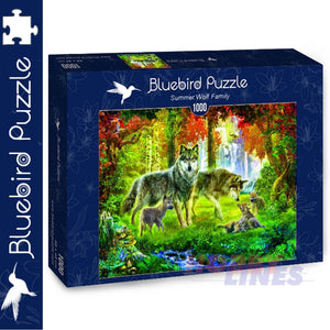 Bluebird SUMMER WOLF FAMILY Jan Patrik Kransy 1000pc Jigsaw Puzzle 70156