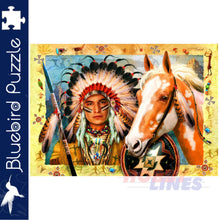 Load image into Gallery viewer, Bluebird INDIAN CHIEF Howard Robinson 1500pc Jigsaw Puzzle 70284
