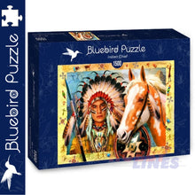 Load image into Gallery viewer, Bluebird INDIAN CHIEF Howard Robinson 1500pc Jigsaw Puzzle 70284
