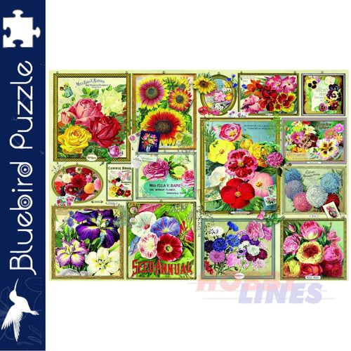 Bluebird FLOWER PICTURES Barbara Behr 1500pc Jigsaw Puzzle 70474