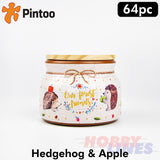 3D Puzzle Storage Jar HEDGEHOG & APPLE 64 pieces PINTOO Puzzles BC1001