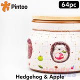 3D Puzzle Storage Jar HEDGEHOG & APPLE 64 pieces PINTOO Puzzles BC1001