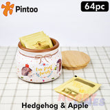 3D Puzzle Storage Jar HEDGEHOG & APPLE 64 pieces PINTOO Puzzles BC1001