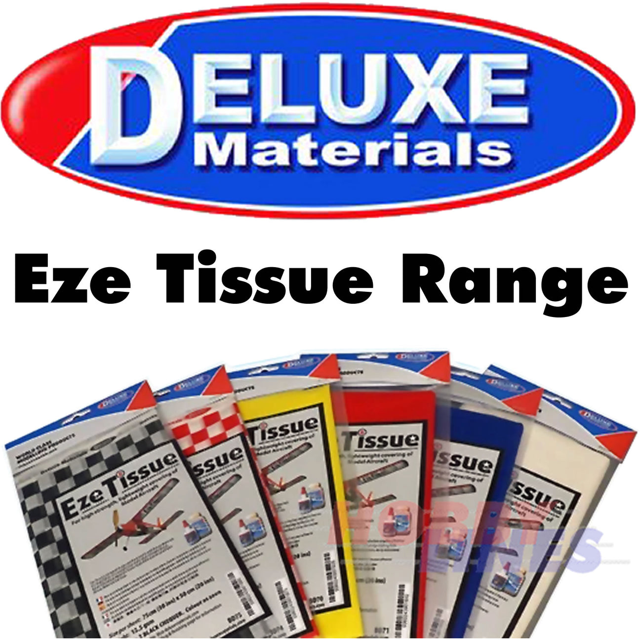 EZE TISSUE Strong Covering light weight balsa Aircraft models DELUXE MATERIALS