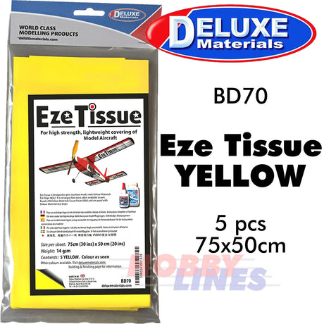 EZE TISSUE Strong Covering light weight balsa Aircraft models DELUXE MATERIALS