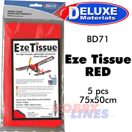 EZE TISSUE Strong Covering light weight balsa Aircraft models DELUXE MATERIALS