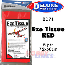 Load image into Gallery viewer, EZE TISSUE Strong Covering light weight balsa Aircraft models DELUXE MATERIALS
