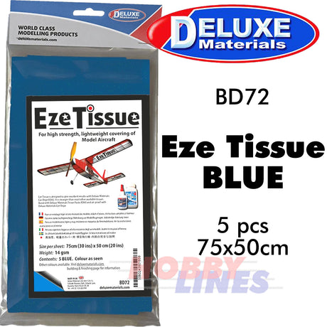 EZE TISSUE Strong Covering light weight balsa Aircraft models DELUXE MATERIALS