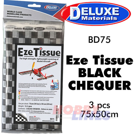 EZE TISSUE Strong Covering light weight balsa Aircraft models DELUXE MATERIALS