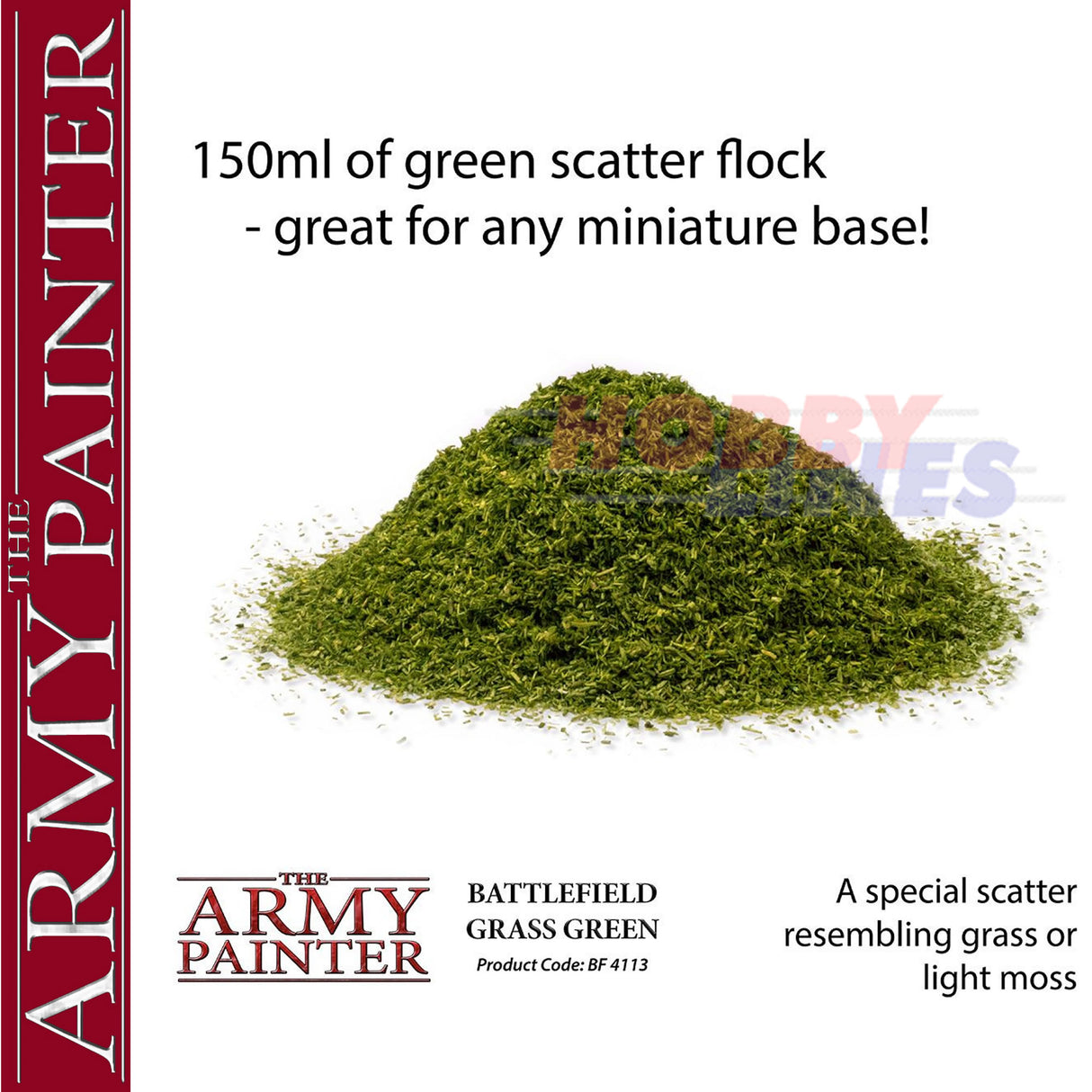 BATTLEFIELD BASING GRASS GREEN GROUND Diorama material Army Painter BF4113P