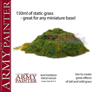 BATTLEFIELD BASING FIELD GRASS GROUND Diorama material Army Painter BF4114P