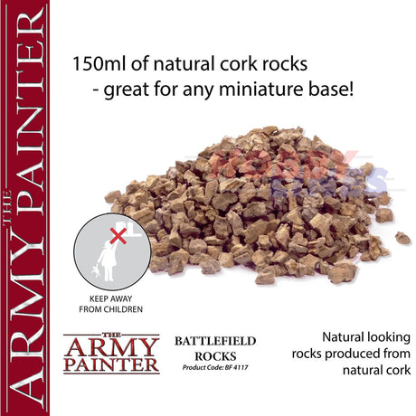 BATTLEFIELD BASING: BATTLEFIELD ROCKS Diorama material Army Painter BF4117P