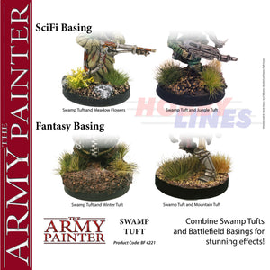 SWAMP TUFT 77 tufts Diorama Battlefield Basing material Army Painter BF4221P