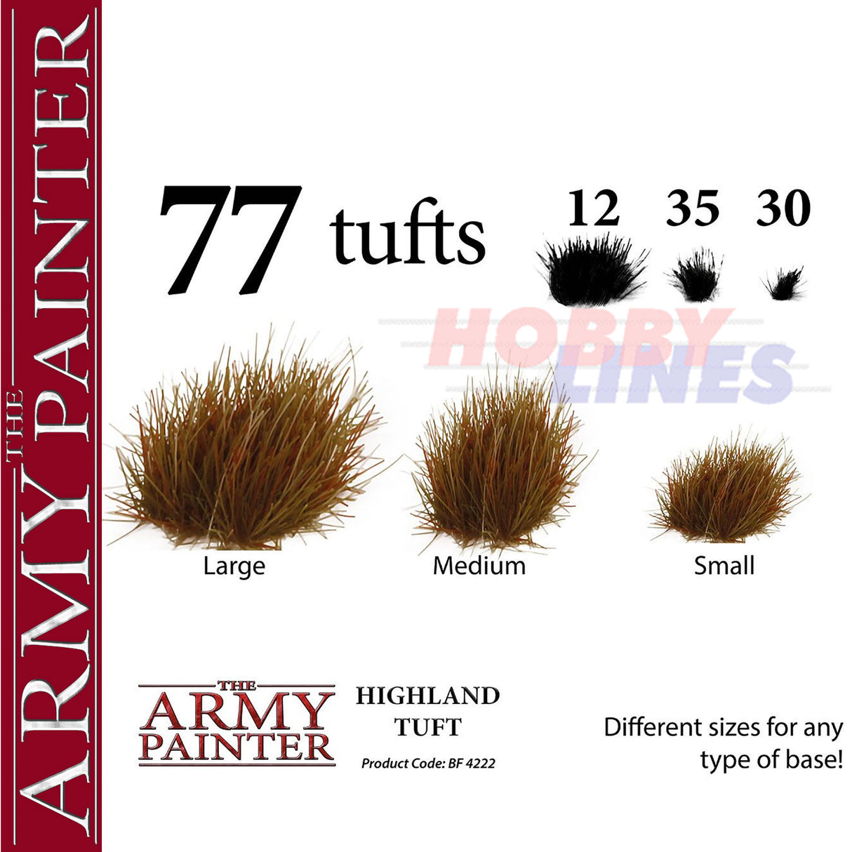 HIGHLAND TUFT 77 tufts Diorama Battlefield Basing material Army Painter BF4222P